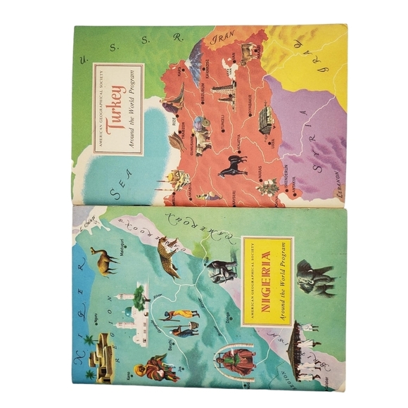 American Geographical Society Vintage Around the World Program Books Set of 5 - Picture 7 of 10